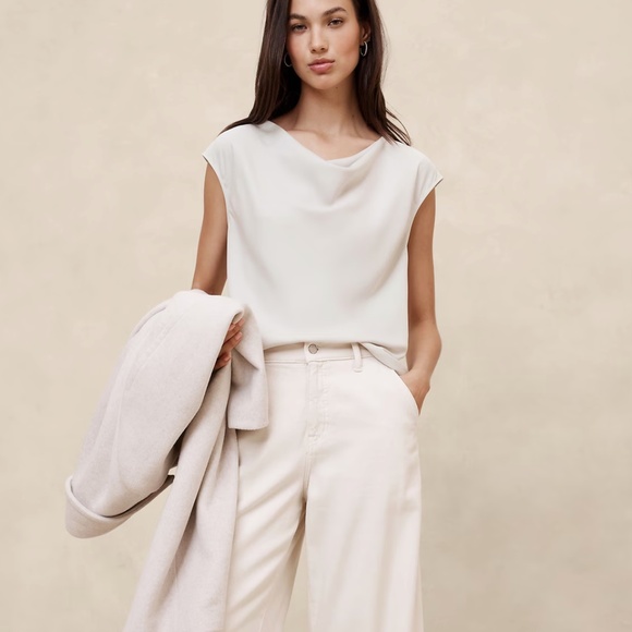 Banana Republic Tops - NWT Banana Republic Cowl-Neck TOP BLOUSE